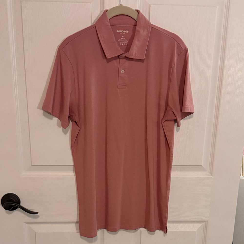 Bonobos Men's Dusty Rose Polo Shirt